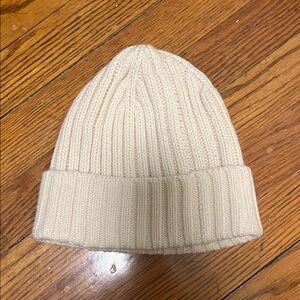 Uniqlo Cream Knit Beanie